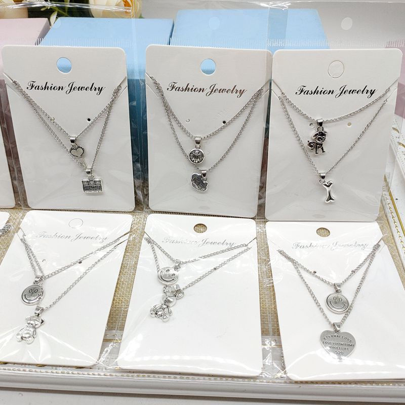 Personalized Alloy Two Combination Fashion Suit Necklaces