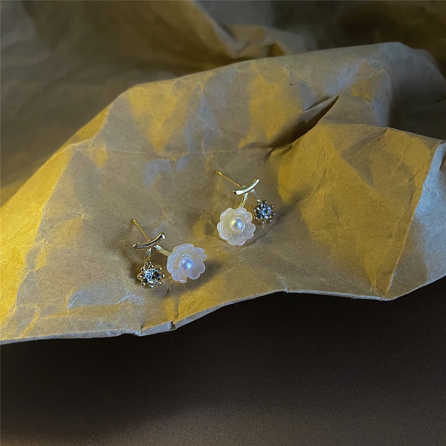 Women's Colorful Flower Summer Contrast Fresh Simple Rings