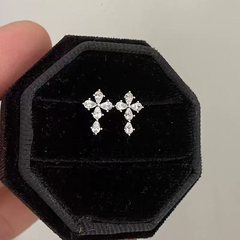 Bone Small Versatile Butterfly Design Pin Stud Earrings
