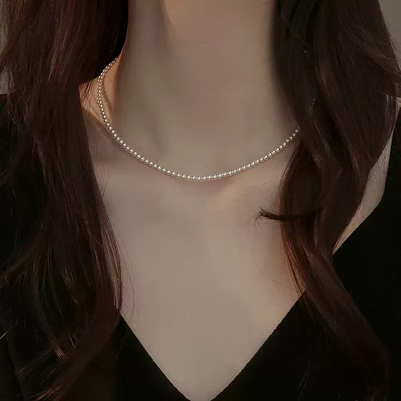 Beads Pearl Light Luxury Minority High Necklace