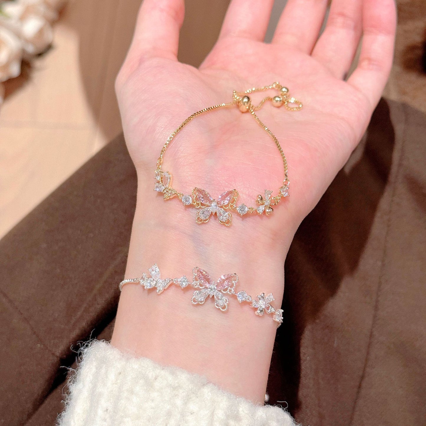 Zircon Pull-out High Sense Refined Grace Bracelet