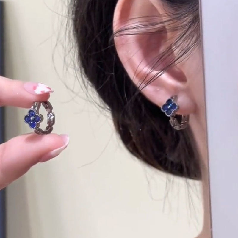 Four-leaf Flower Clip Tide Niche Design Fashionable Rings