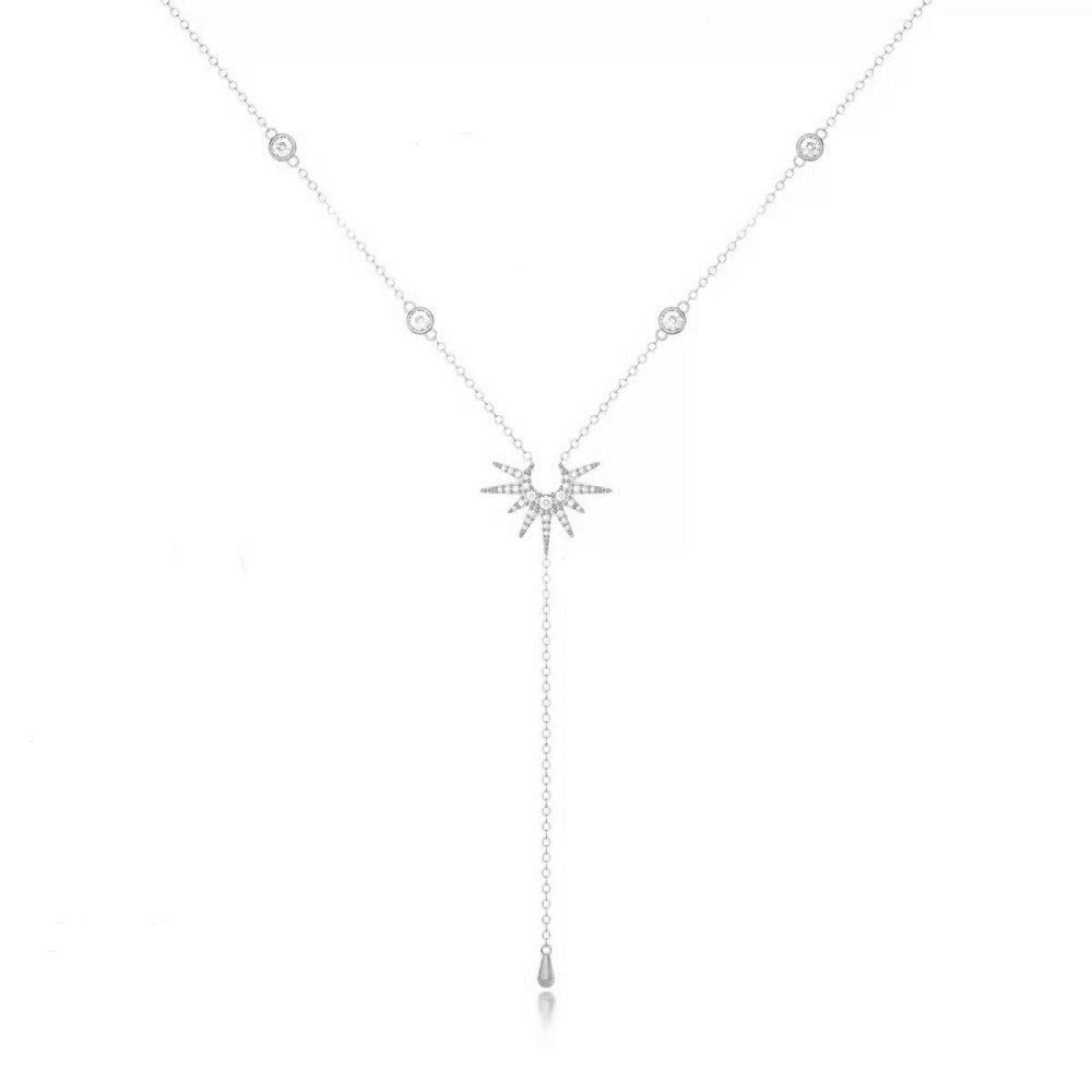 Simple Geometric Tassel Round Beads Clavicle Necklaces