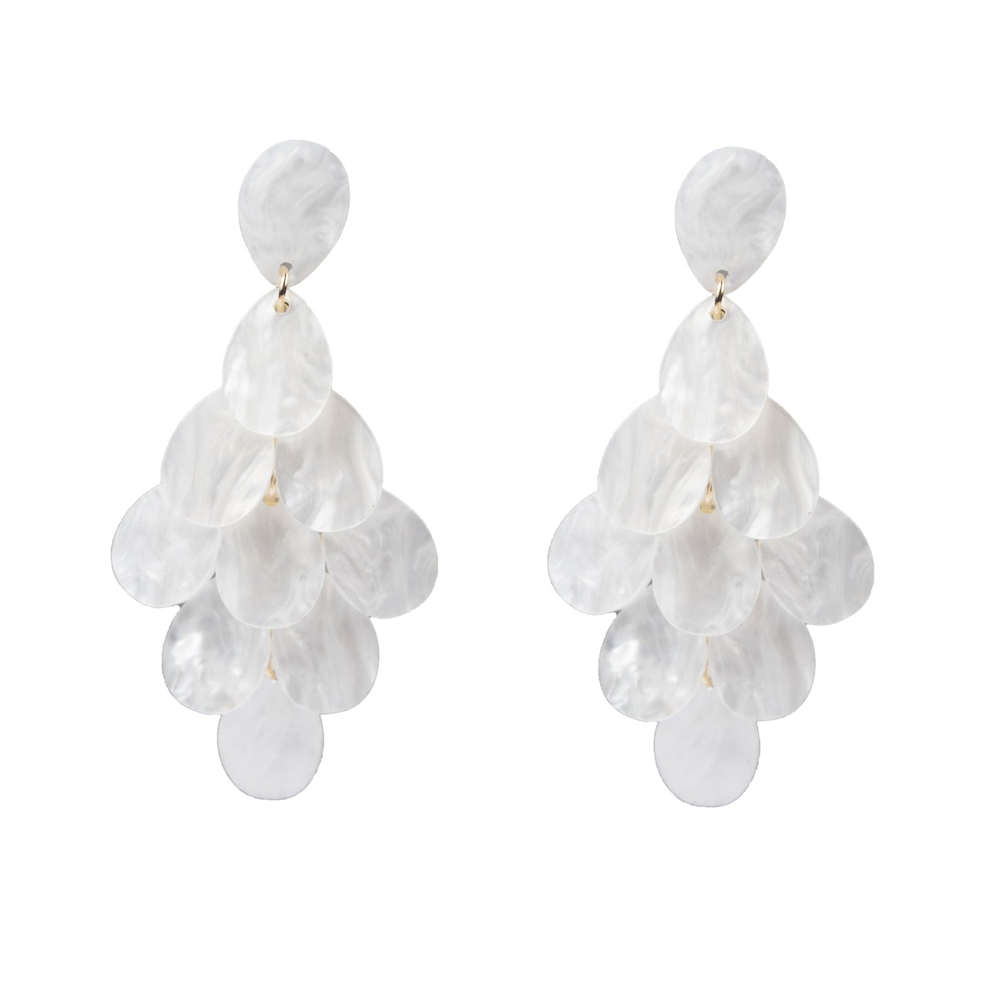Trendy Exaggerated Personalized Water Drop Acrylic Acetate Vacation Earrings