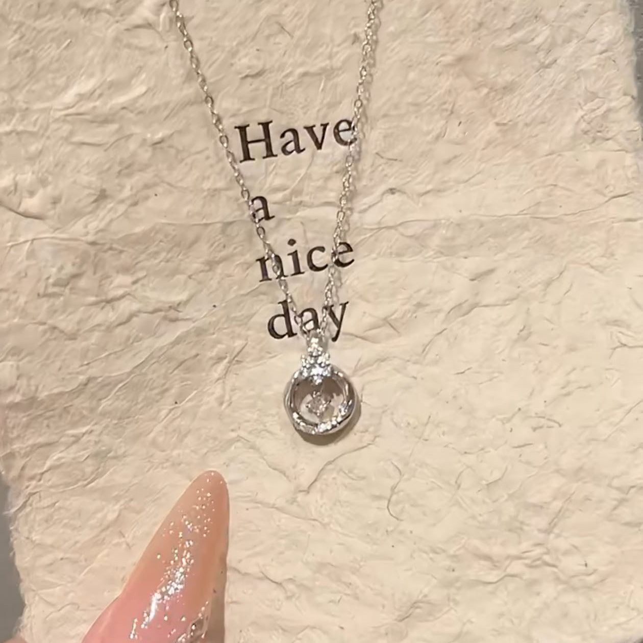Ocean Heart Female With Hearts Clavicle Chain Necklace