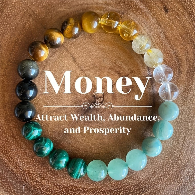 Glamorous Slouchy Attractive Natural Stone Crystal Bracelets