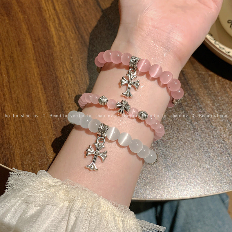 Women's Beaded Vintage Distressed Versatile Personality Couple Bracelets