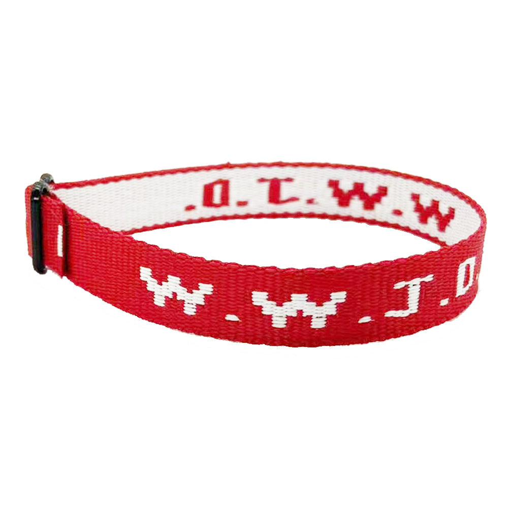 Jacquard Printing Wristband Unisex Wrist Strap For Bracelets