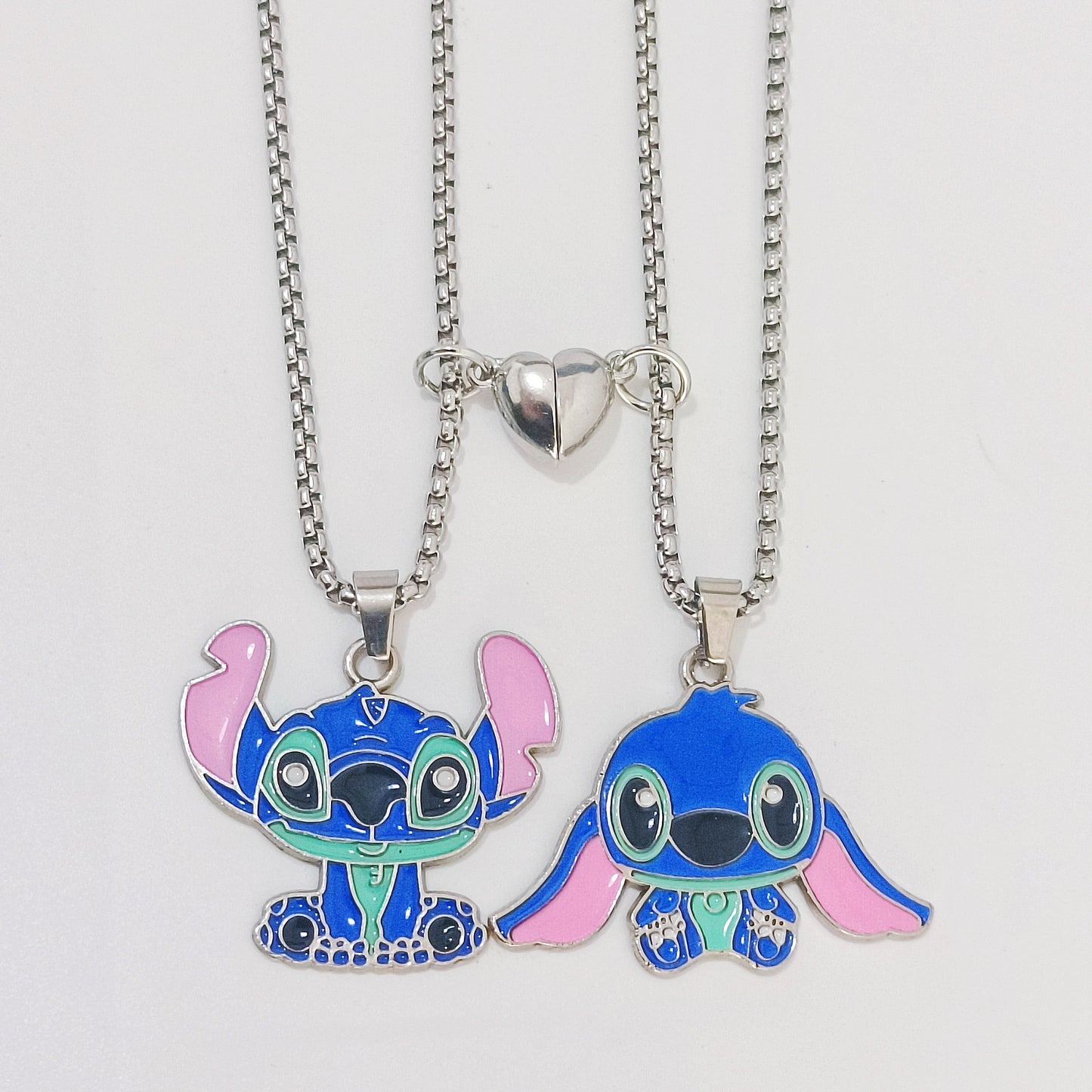 Women's & Men's Cute Stitch Star Dripping Oil Couple Pendants