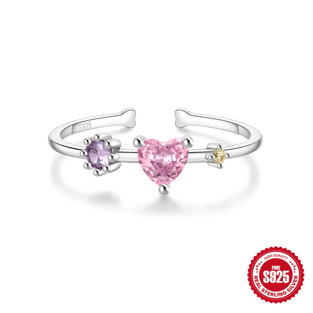 Niche Design Love Petals Open Index Rings