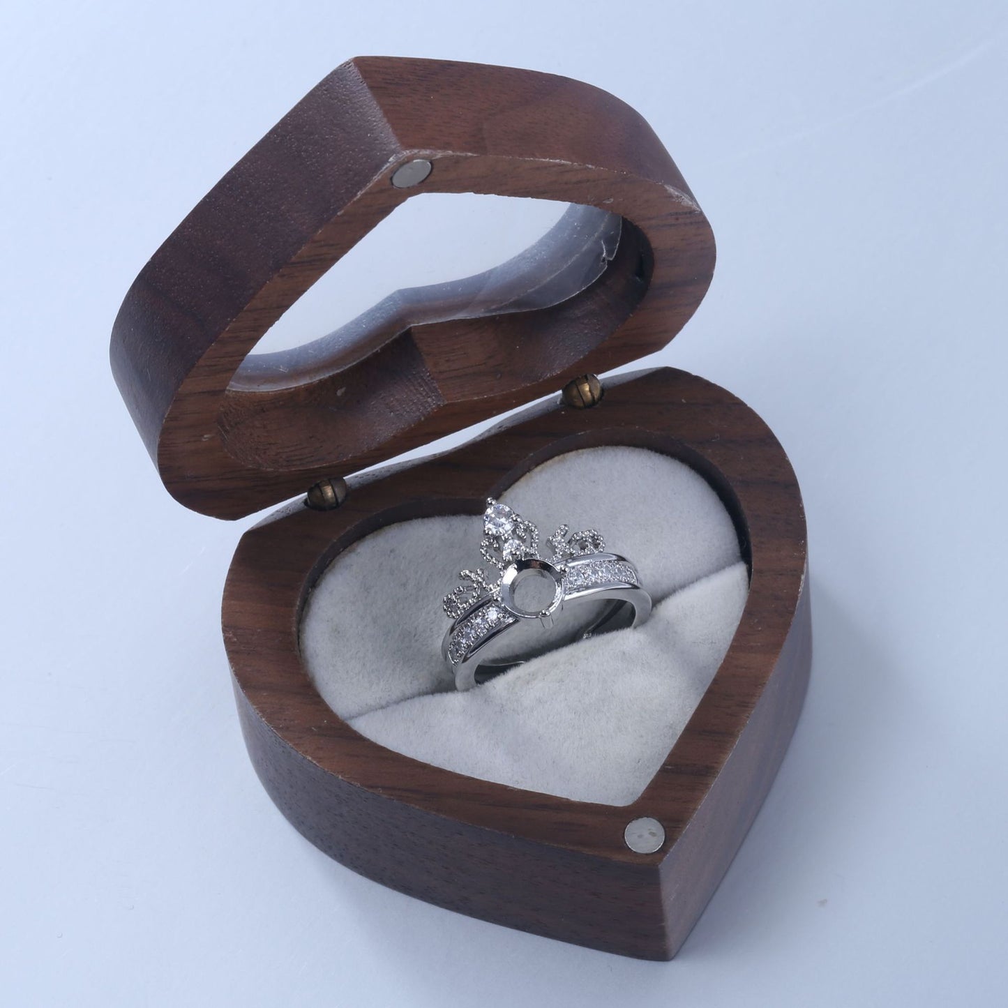 Frame Jade Zircon Diamond Finger Rest Opening Rings