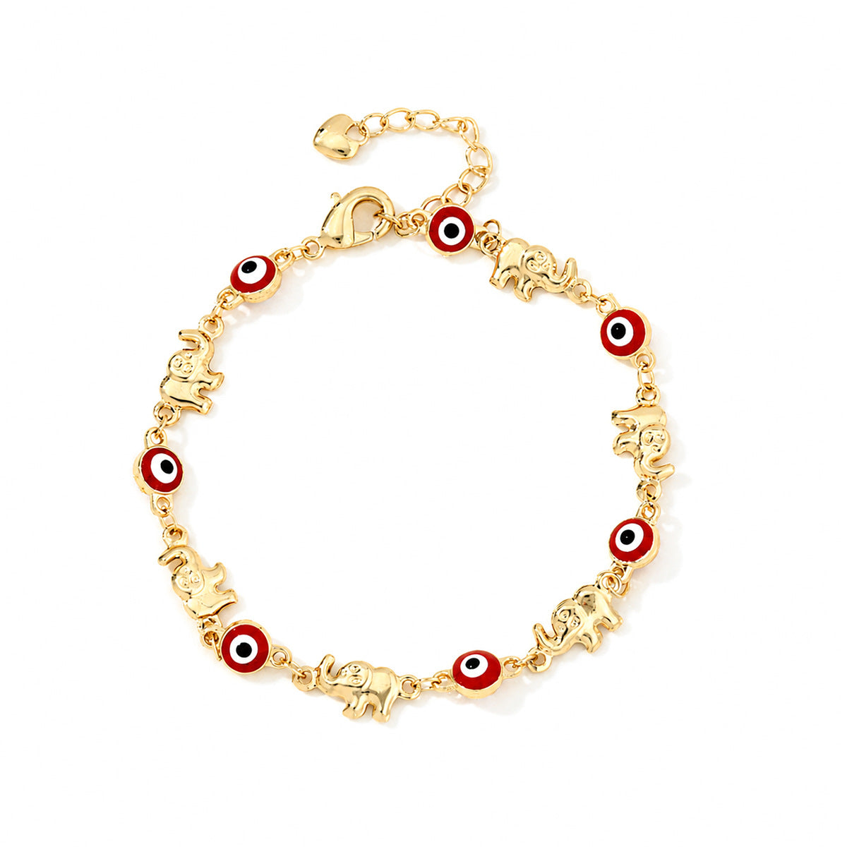 Bohemian Devil's Eye Elephant Female Cartoon Fun Vacation Bracelets