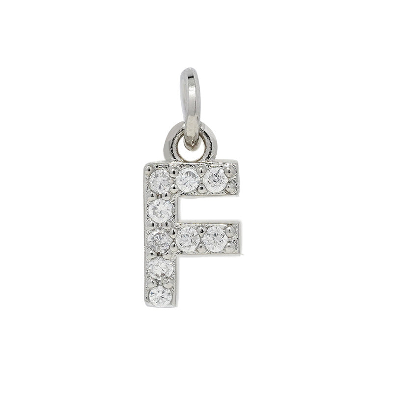 Letters Accessories Small English Zircon Eardrop Pendants