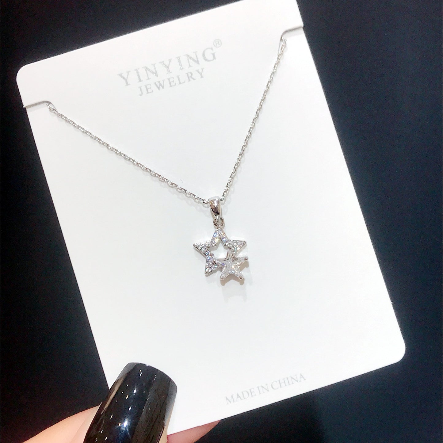 Women's Bow Fishtail Wings Clavicle Chain Super Long Color Necklaces