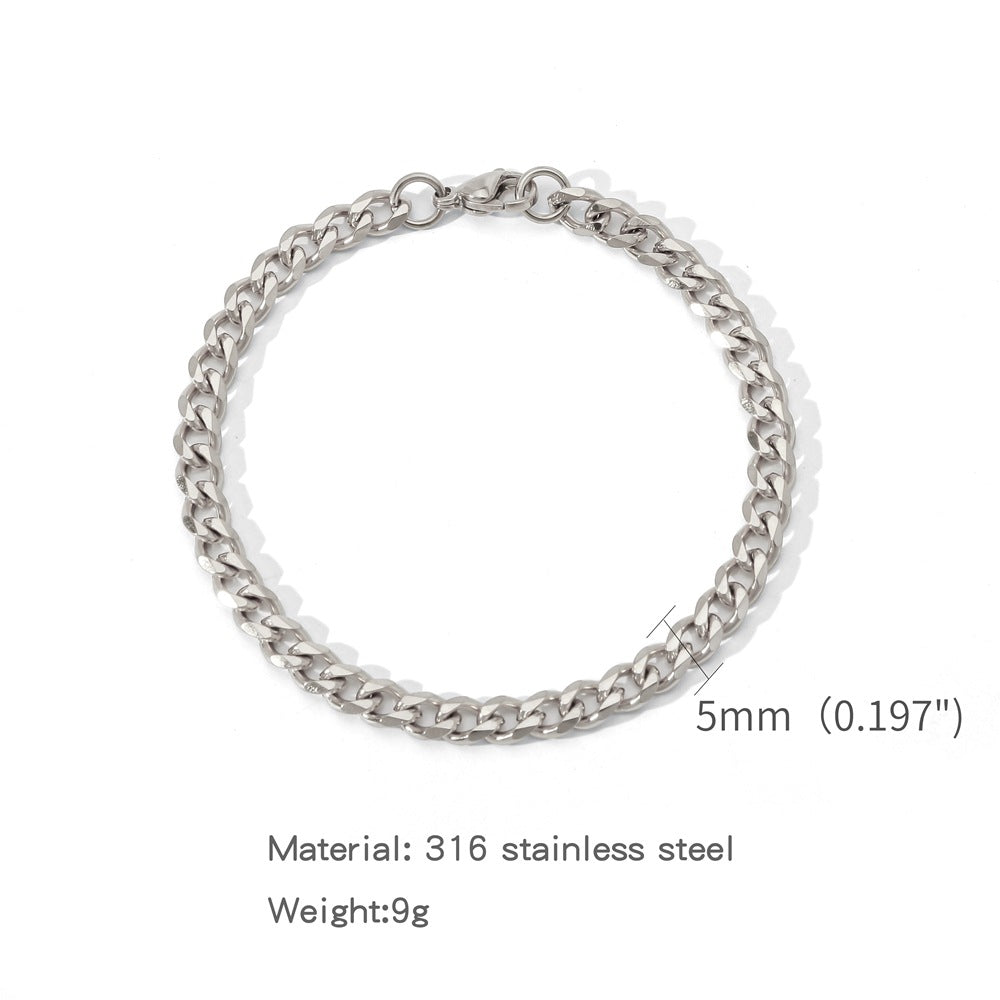 Fashion Electroplated Single Woven Grinding Six Bracelets