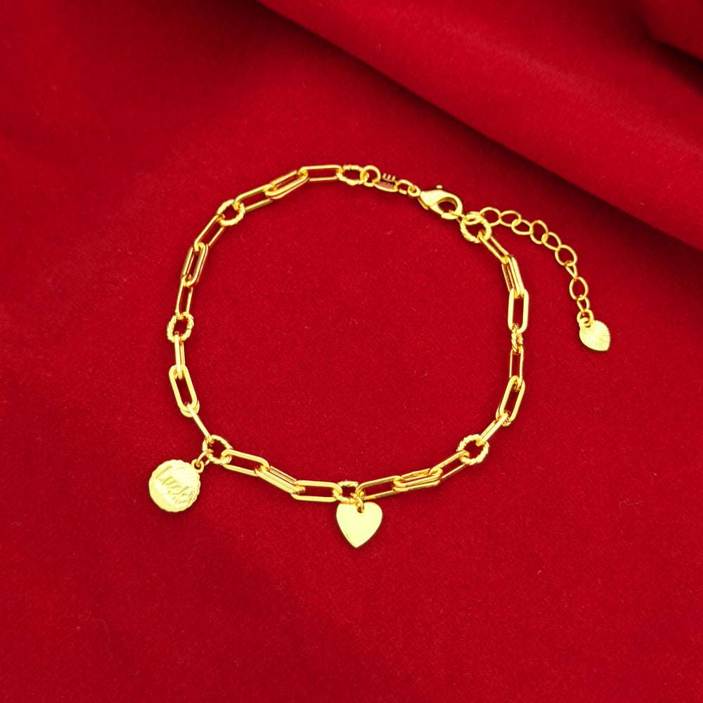 Women's Heart Lucky Symbol Design Simple Commute Bracelets