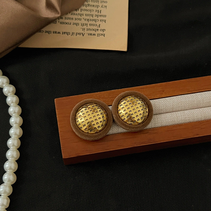 Niche High Profile Retro Temperament Sier Ear Earrings