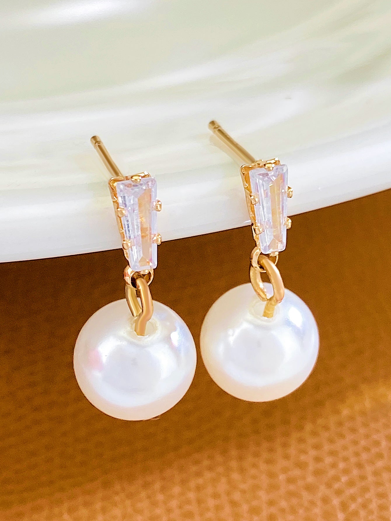 Women's Pearl For French Entry Lux Butterfly Earrings