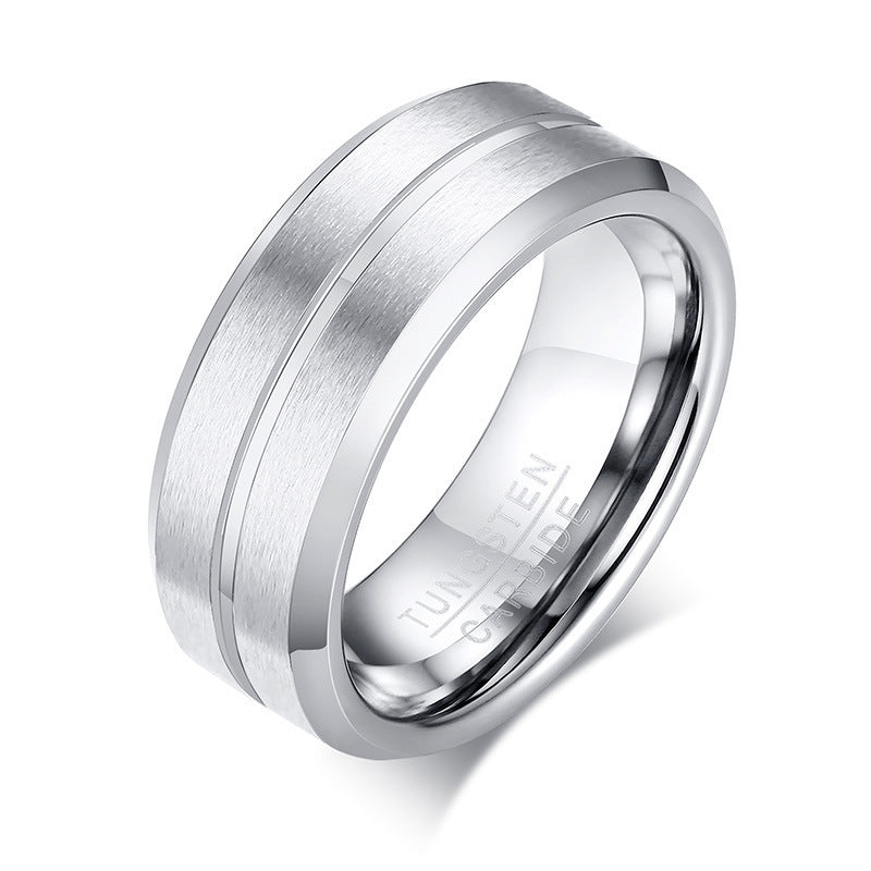 Men's Index Finger Bottle Opening Tungsten Trendy Rings