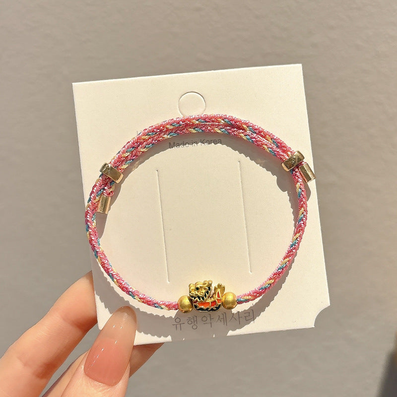 Small Gift Tassel Adjustable Red Rope Dragon Boat Festival Bracelet
