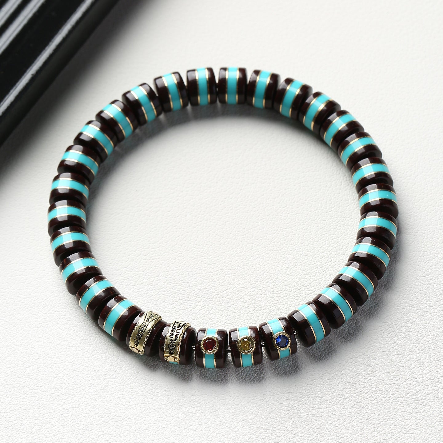 Women's & Men's Solid Zi Jin Shu Crafts Pliable Temperament Straight Cut Pills Bracelet