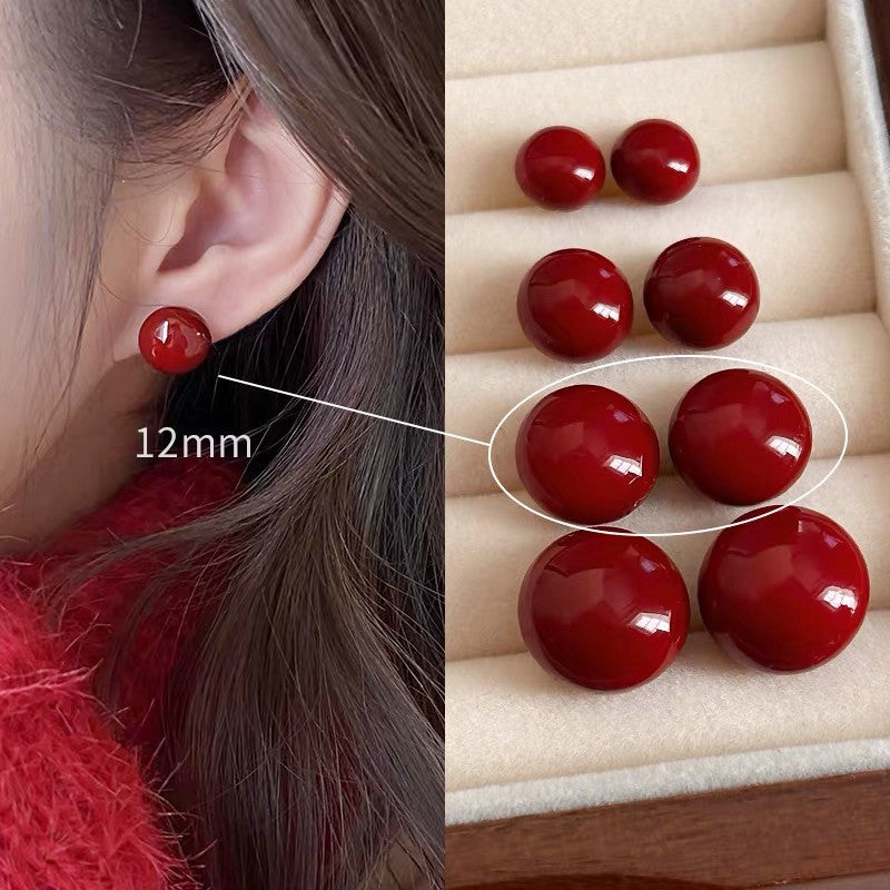 Women's Bean Pearl For Retro Style Elegant Earrings