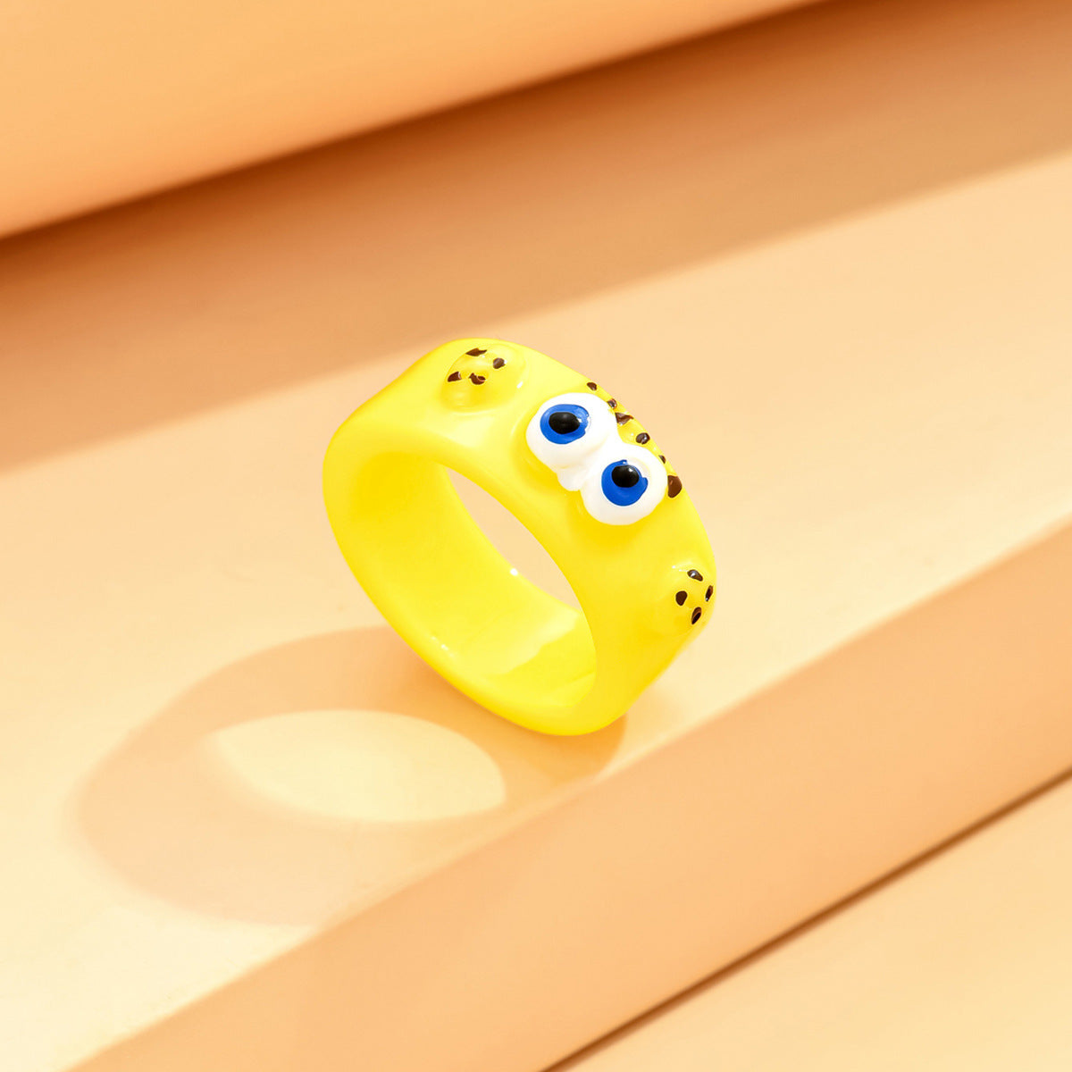 Monster Black Cat Female Dopamine Big Eyes Couple Little Finger Ring