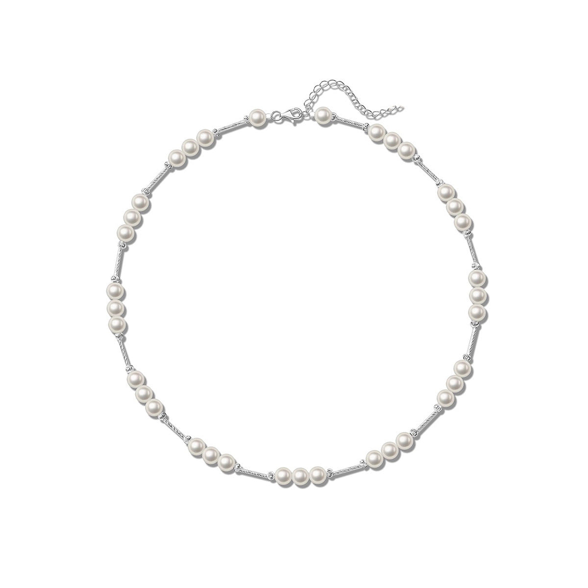 Women's Rice Grain Freshwater Pearl Simplicity Fashion Temperament Design Clavicle Chain Necklace