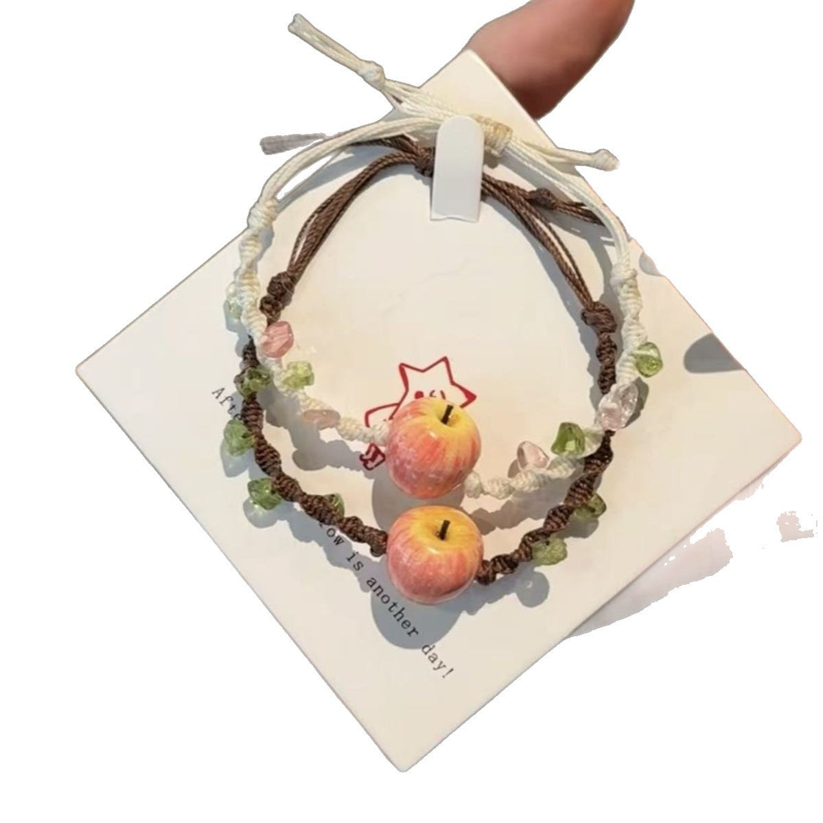 Woven Hand-knitted Rope Sweet Niche Finished Girlfriends Adjustable Carrying Bracelet