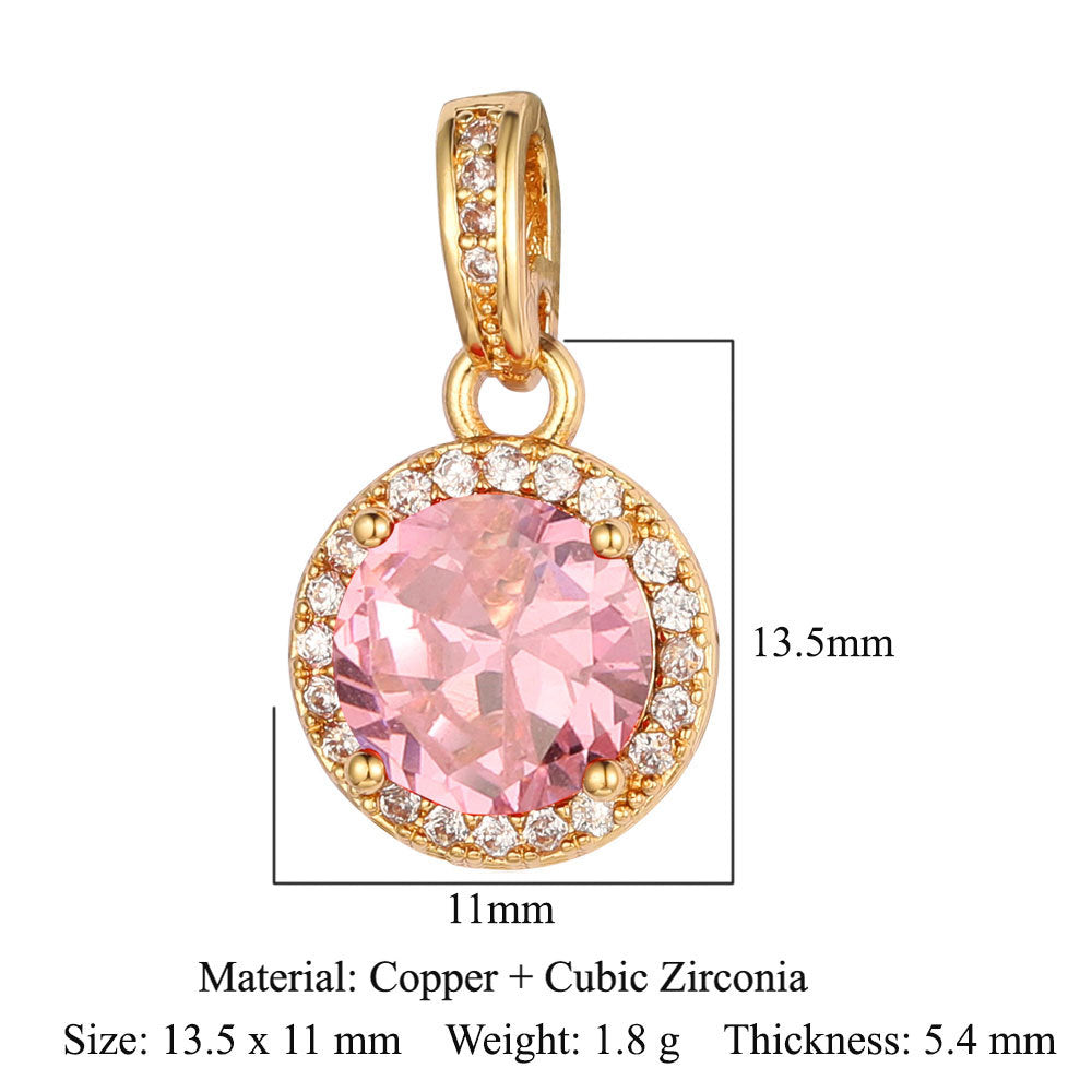 Water Drop Square Heart-shaped Leaves Female Pendants