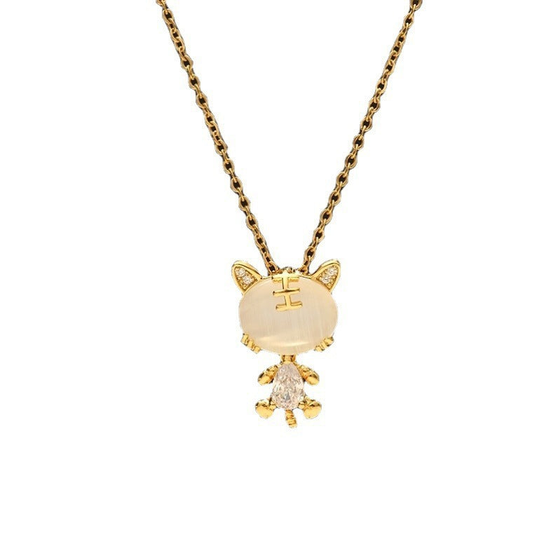 Women's Summer Fashion Heart For Design Simple Light Luxury Cold Style Necklaces