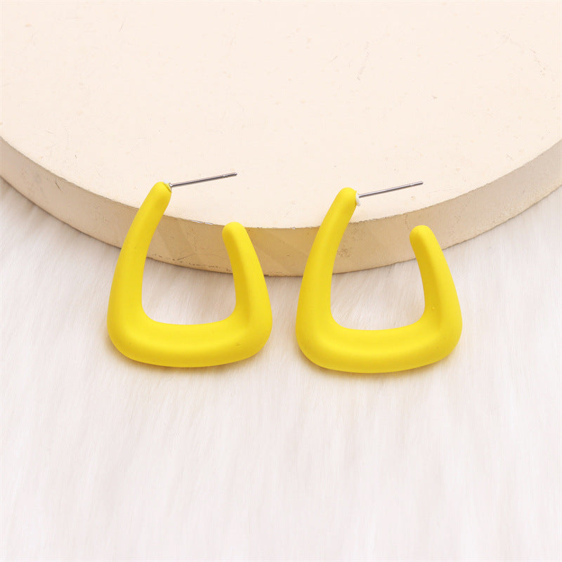 Women's U-shaped Personalized Acrylic Ear Simple Design Earrings