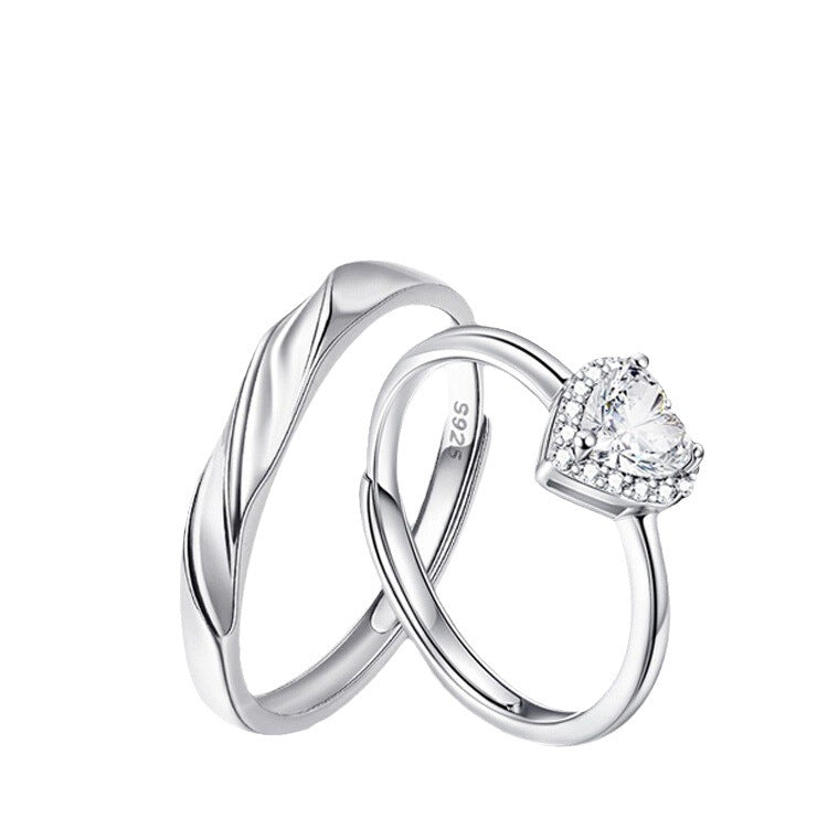 Online Star Love You Couple Gift Rings