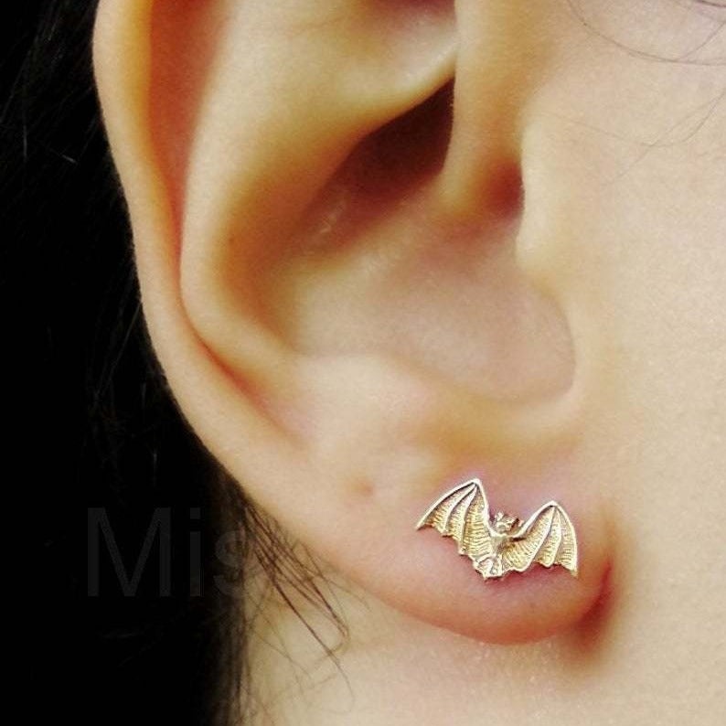 Halloween Series Vampire Bat Banquet Eardrops Stud Earrings
