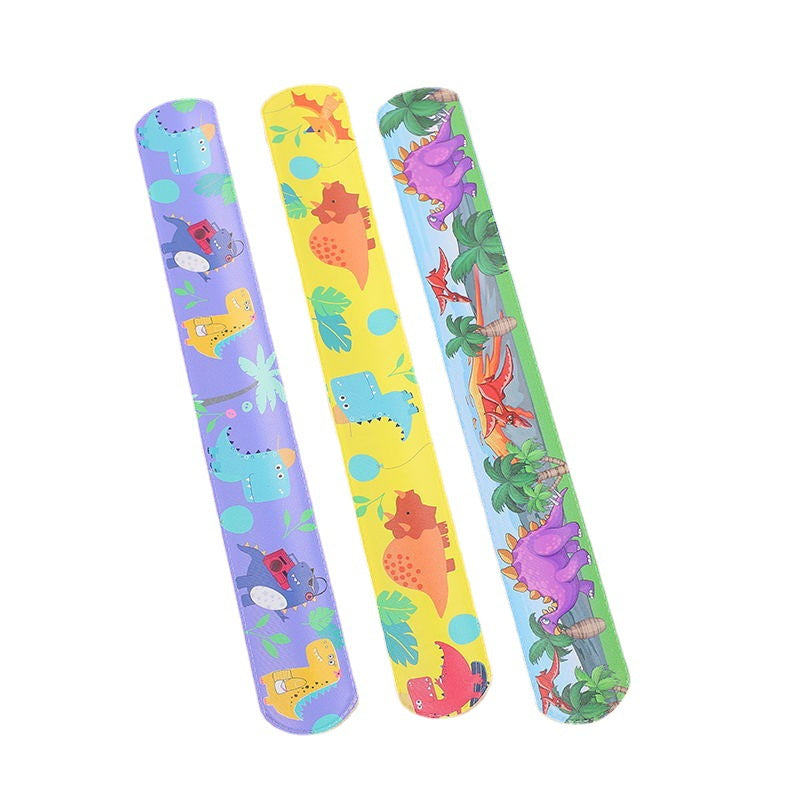 Dinosaur Printed Pop Cartoon Animal Slap Bracelet