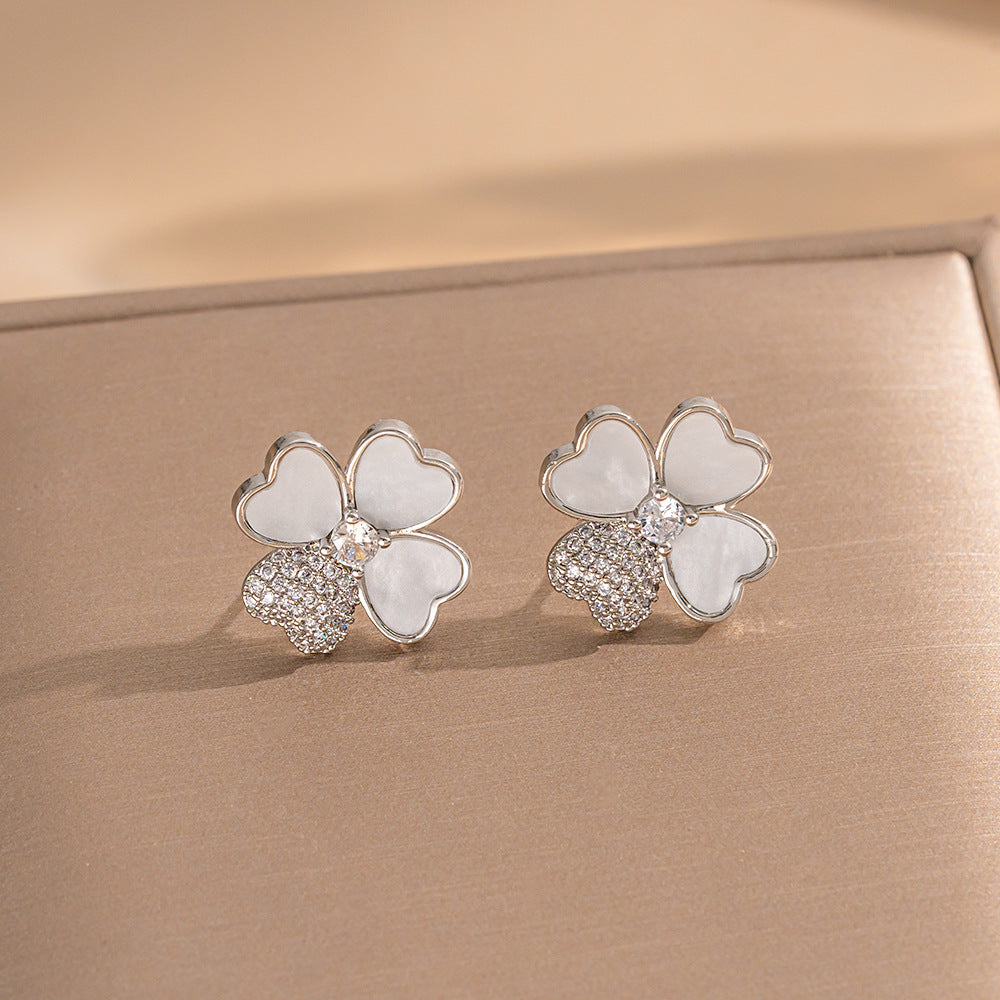 Simple Classic All Match Fashion Zircon Earrings