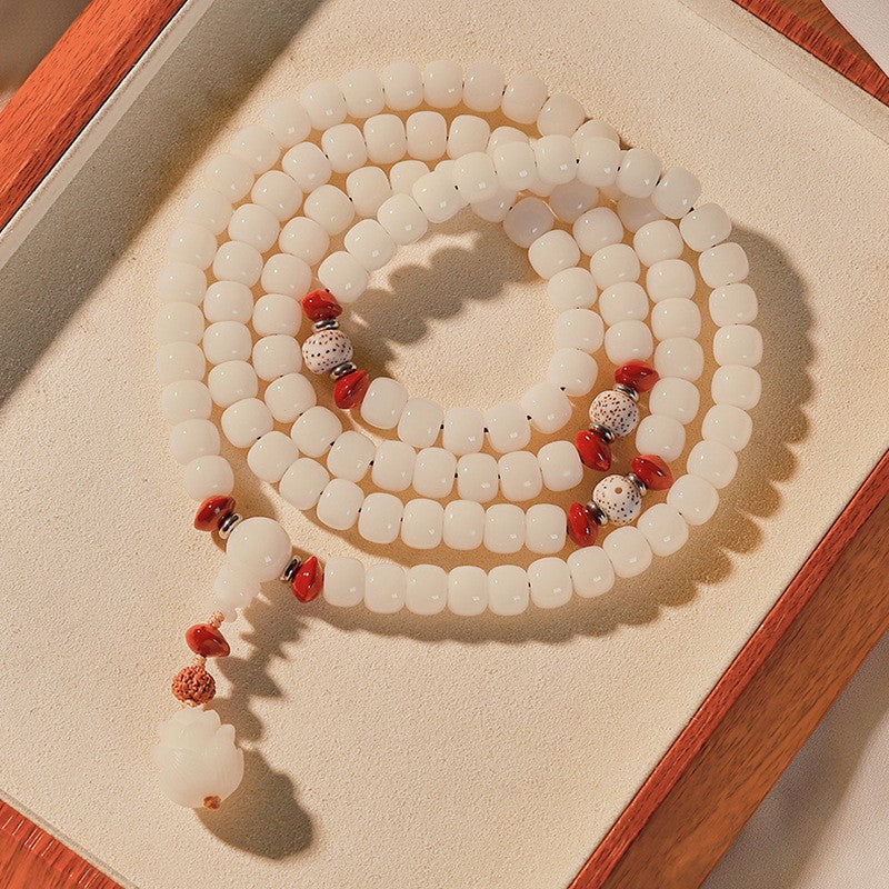 Jade Bodhi Design Buddha Beads Pliable Temperament Hand Toy Seed Bracelet