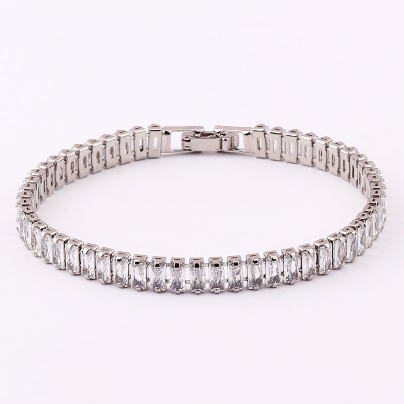 Women's Colorful Solid Color Zircon Full Diamond Bracelet