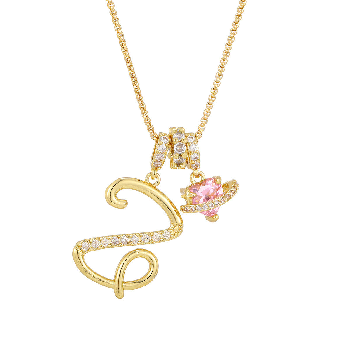 Dopamine English Letter Light Luxury Minority Necklaces