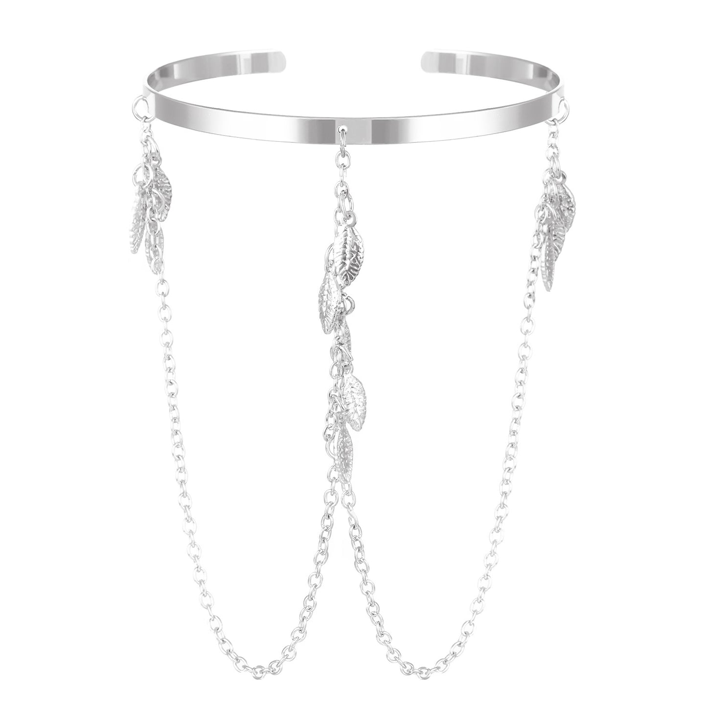 Niche Adjustable Arm Chain Metal Lanyard Tassel Armband Vacation Style Bracelets