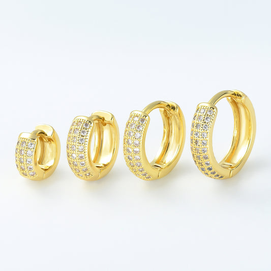 Inlaid Zircon Gold Color Protection Personality Ear Buckle