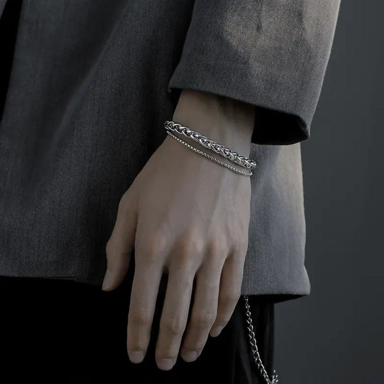 Men's Trendy Design Titanium Steel Retro Aloofness Style Bracelets