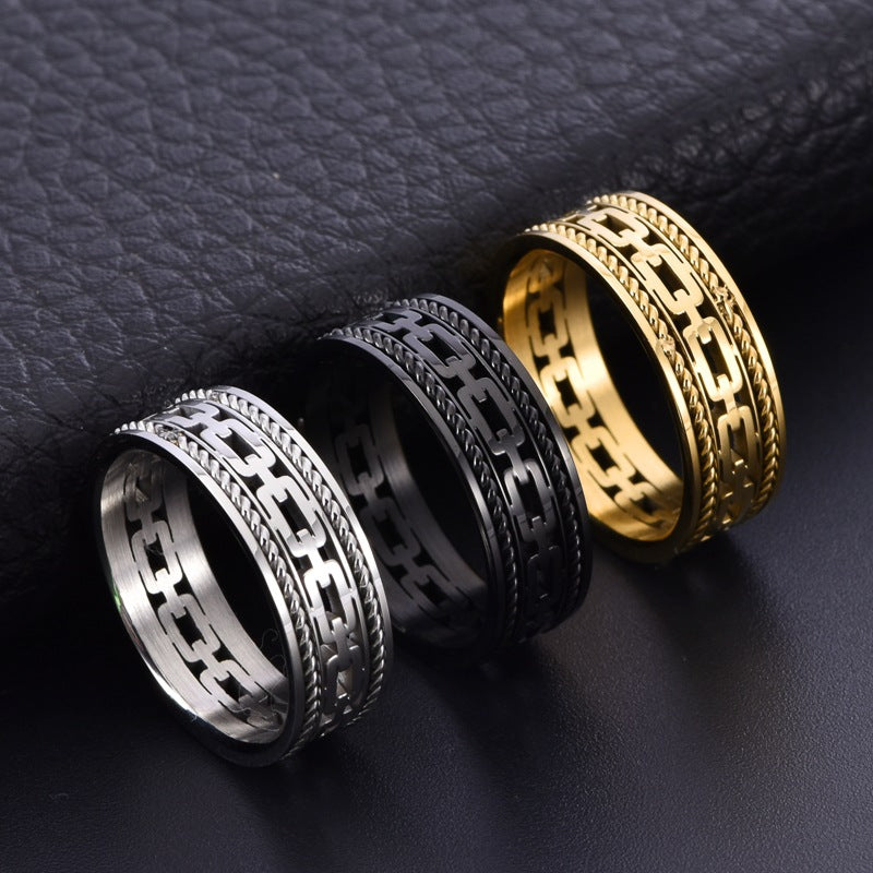 Double Strand Wire Rope Cuban Hollow Ring