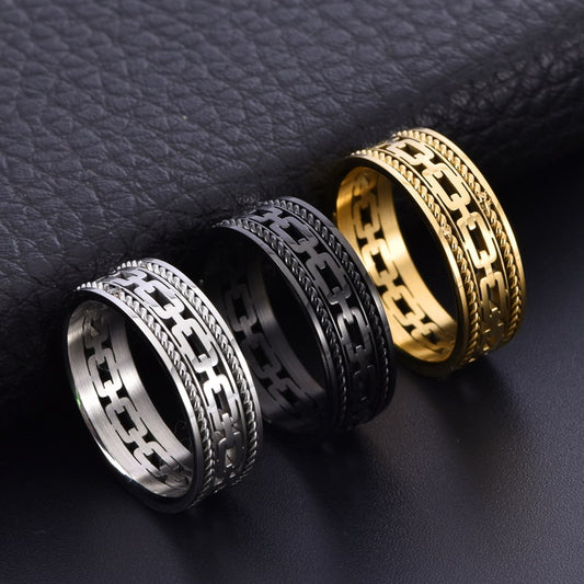 Double Strand Wire Rope Cuban Hollow Ring