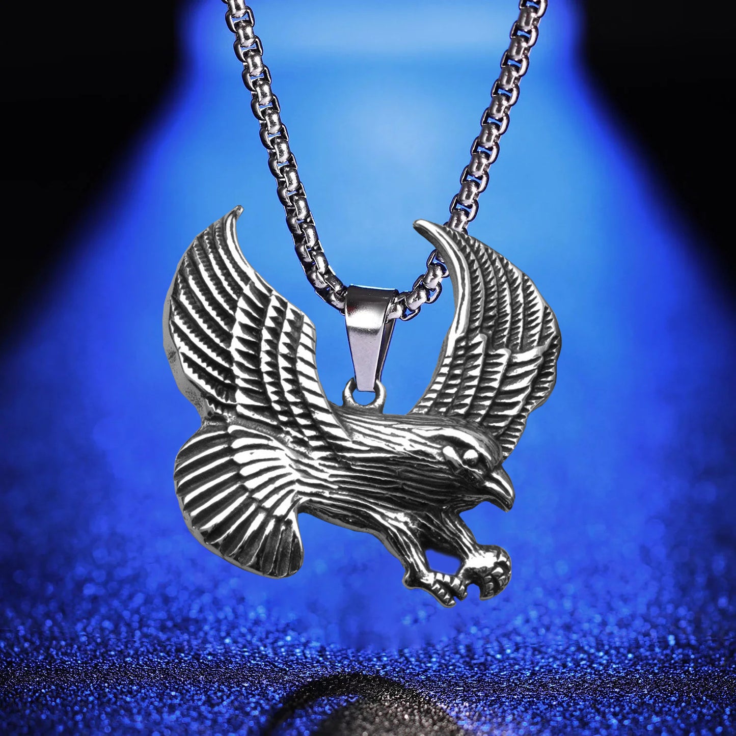 Men's Retro Creative Design Snake-shaped Stainless Steel Personalized Pendants