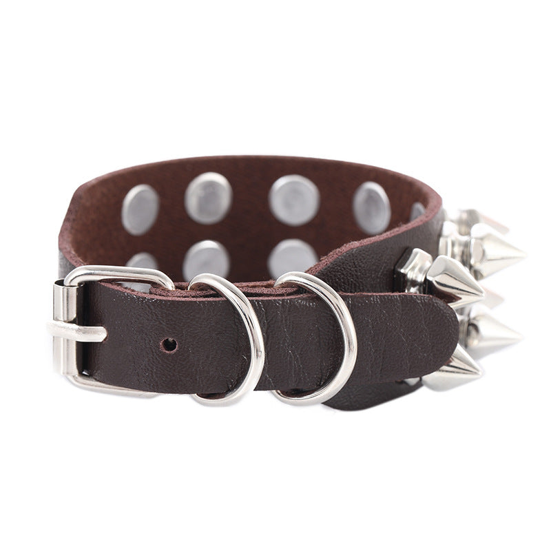 Rock Pointed Rivet Exaggerated Personalized Double Bracelets