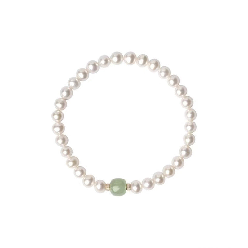 Pearl Female Niche High-grade Temperament Jade Chinese Style Bracelets