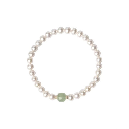 Pearl Female Niche High-grade Temperament Jade Chinese Style Bracelets
