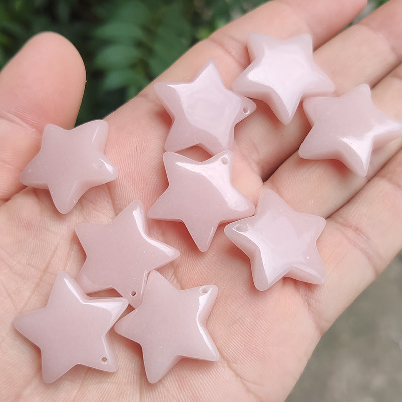 Five-pointed Star Color Fluorescent Small Safe Pendants