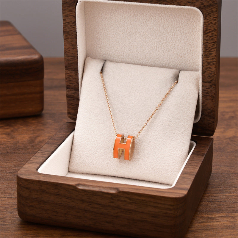 Titanium Steel Female Niche Simple Temperament Clavicle Pendants